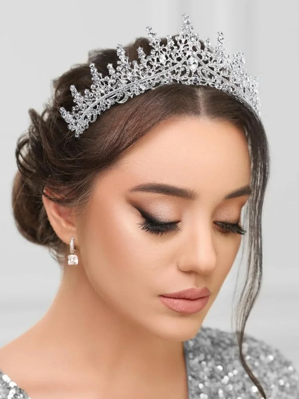 Elegant Crystal Wedding Tiara - Royal Crown Headband, Rhinestone Hair Accessory
